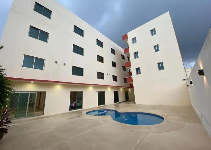 Estudio De Lujo Con Cama King Y Vista Con Alberca * Playa del Carmen