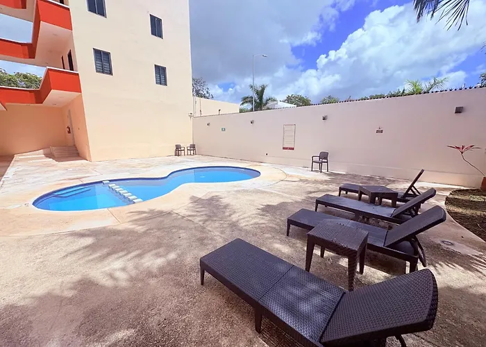 Estudio De Lujo Con Cama King Y Vista Con Alberca Appart hôtel *