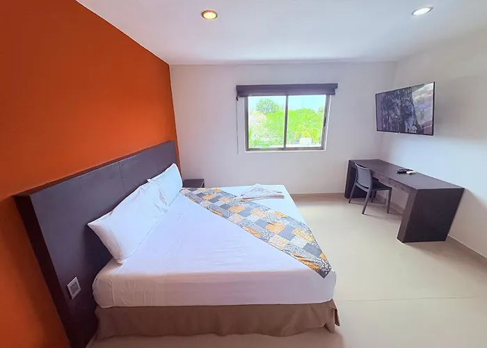 Estudio De Lujo Con Cama King Y Vista Con Alberca *